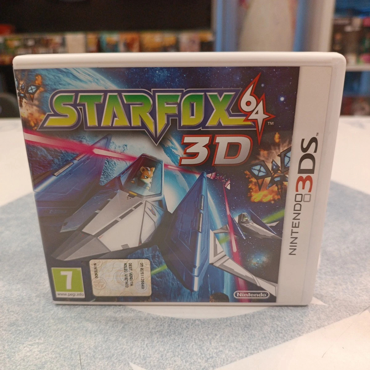 Star Fox 64 3D 3DS Nintendo Triangolo Blu